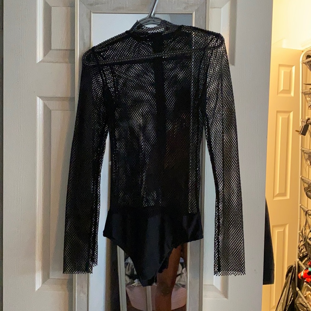 Fishnet body suit